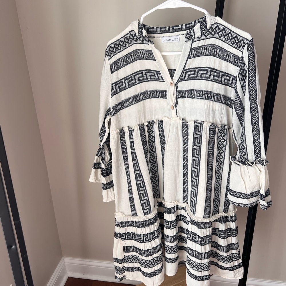 Civico 51 Black and White Patterned Dress size medium